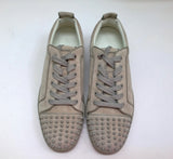 Christian Louboutin Louis Junior Spikes Sneakers in Warm Grey Goose