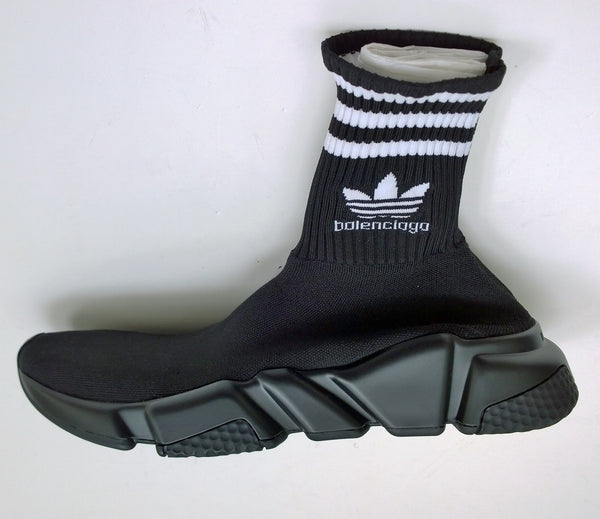 Balenciaga x Adidas Speed Light Logo-Jacquard Socks Slip on Stretch Sneakers