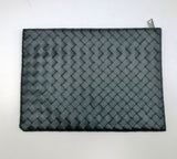 Bottega Veneta Computer Laptop Black Leather Clutch Case