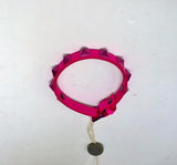 Valentino Garavani Pink PP Fuchsia Rockstud Leather Bracelet Pantone