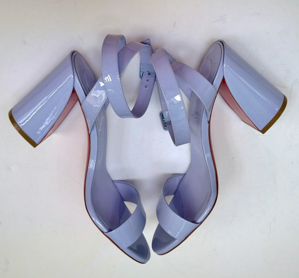 Christian Louboutin Miss Sabina 85 Lavender Patent Sandals New in Box