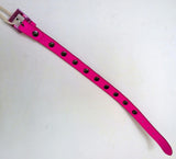 Valentino Garavani Pink PP Fuchsia Rockstud Leather Bracelet Pantone