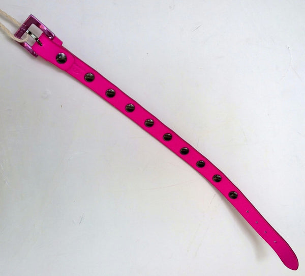 Valentino Garavani Pink PP Fuchsia Rockstud Leather Bracelet Pantone
