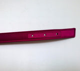 Manolo Blahnik Hangisi Mini Fuchsia Satin Rhinestone Buckle Belt 20mm Dark Pink