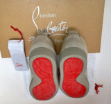 Christian Louboutin Louis Junior Spikes Sneakers in Warm Grey Goose