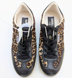 Golden Goose Soul Star Sneakers Leopard Calf with Black Leather Sale Trainers New in Box