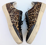 Golden Goose Soul Star Sneakers Leopard Calf with Black Leather Sale Trainers New in Box
