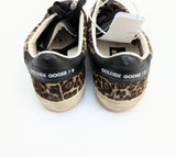 Golden Goose Soul Star Sneakers Leopard Calf with Black Leather Sale Trainers New in Box