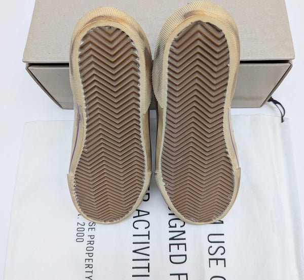 Golden Goose Super-Star Penstar Classic New in Box Calf Leopard Star with Metallic Green Accent