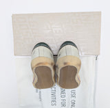 Golden Goose Super-Star Penstar Classic New in Box Calf Leopard Star with Metallic Green Accent