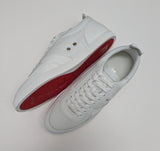 Christian Louboutin Tutti Rui Stark White Leather Sneakers New in Box