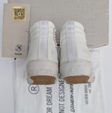Golden Goose Slide Classic Embellished Distressed GlitteredLleather and Suede High Top Sneakers New in Box Discount