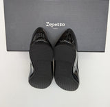 Repetto Cendrillon Black Patent Ballet Flats with Rubber Soles New in Box Made in France