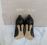 Jimmy Choo Romy 60 Kitten Heels in Black Leather New in Box