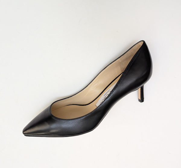 Jimmy Choo Romy 60 Kitten Heels in Black Leather New in Box