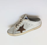 Golden Goose Sabot White Leather Slide Sneakers New Authentic discounted Shoes