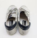 Golden Goose Old School Distressed Leather Sneakers with Velcro Closure New in Box Adaptive Fashion