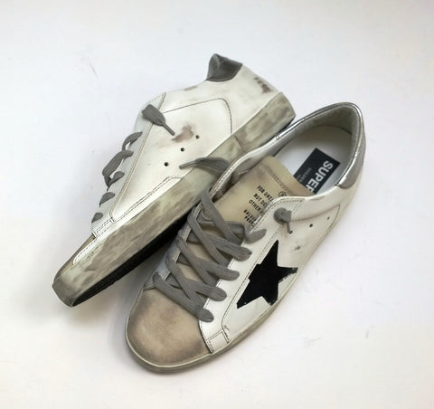 Golden Goose Super Star Sneakers with Black Star