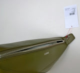Loewe Puzzle Fold Handle Clutch Bag in Olive Leather New with Tags
