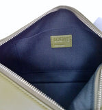 Loewe Puzzle Fold Handle Clutch Bag in Olive Leather New with Tags