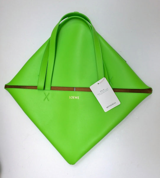 Loewe Puzzle Neon Lime Green New with Tags Extra Large Size New