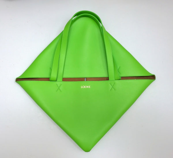 Loewe Puzzle Neon Lime Green New with Tags Extra Large Size New