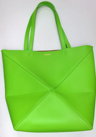 Loewe Puzzle Neon Lime Green New with Tags Extra Large Size New
