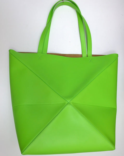 Loewe Puzzle Neon Lime Green New with Tags Extra Large Size New