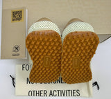 Golden Goose Marathon Beige Nylon with Grey Leather with Beige Print Star Sneakers New in Box