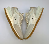 Golden Goose Marathon Beige Nylon with Grey Leather with Beige Print Star Sneakers New in Box