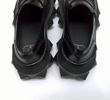 Valentino Trackstud Beatle Studs Black Leather Platform Loafers New in Box Shoes