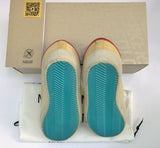 Golden Goose Super Star Wheat Suede with Red Tab and Turquoise Soles New in Box