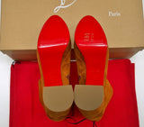 Christian Louboutin Movida Booty 130 in Foxy Brown Suede Platform Boots New in Box