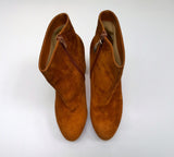 Christian Louboutin Movida Booty 130 in Foxy Brown Suede Platform Boots New in Box