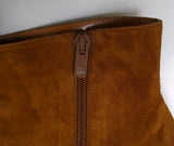 Christian Louboutin Movida Booty 130 in Foxy Brown Suede Platform Boots New in Box