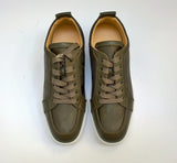 Christian Louboutin Rantulow Orlato Sneakers in Balmore Camouflage Jacquard and Khaki Leather New In Box