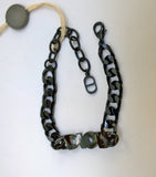 Dior Italic Ruthenium and Silver-Finished Brass Metal Chain Bracelet with Dior Nameplate Logo New