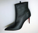 Christian Louboutin Sporty Kate 85 Black Leather Ankle Boots New in Box