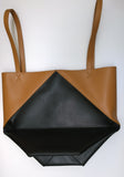 Loewe Puzzle Large Tote Two Tone Bag in Brown and Black Handbag New