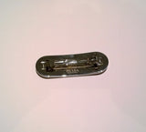 Prada Black and Silver Hair Clip with Enamel Logo New in Box Barette