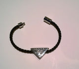 Prada Charm Bracelet with Leather and Metal New in Box