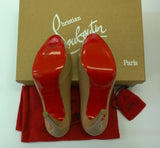 Christian Louboutin Bianca 140 Nude Patent Platform Heels
