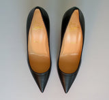 Christian Louboutin Kate 85 Black Leather Heels