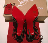 Christian Louboutin Maravilla 100 Black Patent Heels