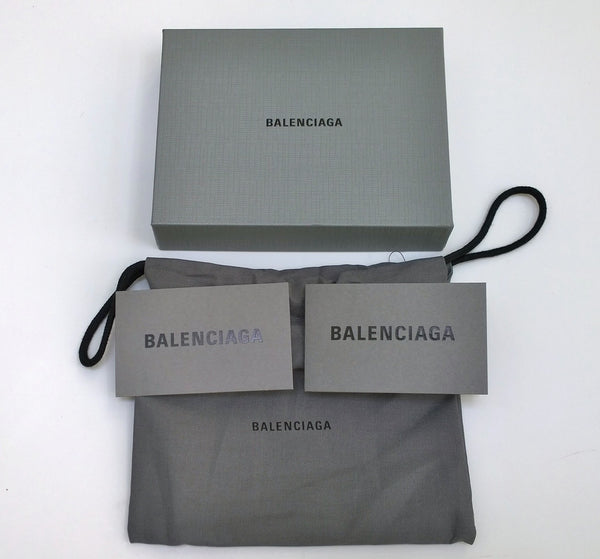Balenciaga x Simpsons Card Wallet Black Leather Case
