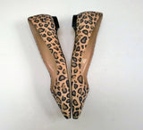 Manolo Blahnik BB Leopard Suede Flats Pointy Shoes New