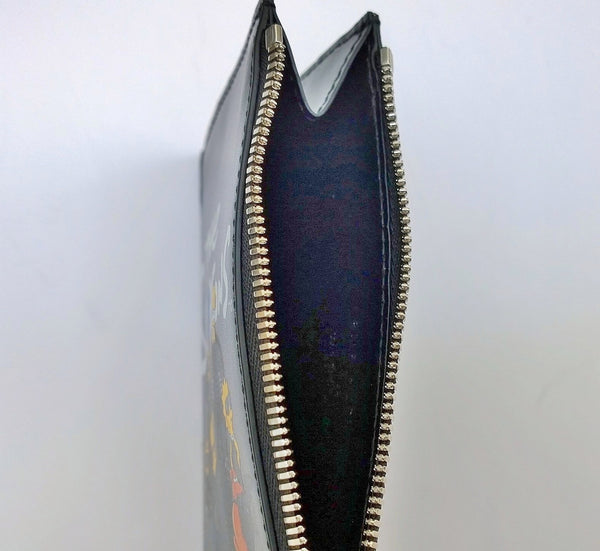 Balenciaga x Simpsons Card Wallet Black Leather Case