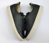 Sophia Webster Butterfly Sneakers in Black Leather with Pink Embroidery Trainers