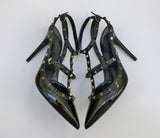 Valentino Garavani Rockstud Noir Black Patent High Heels 100