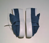 N°21 Bow Sneakers Denim Slip On Skate Shoes Numeroventuno